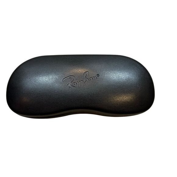 Ray-Ban‎ Hard Clamshell Black Faux Leather Sunglass Case - Picture 1 of 9